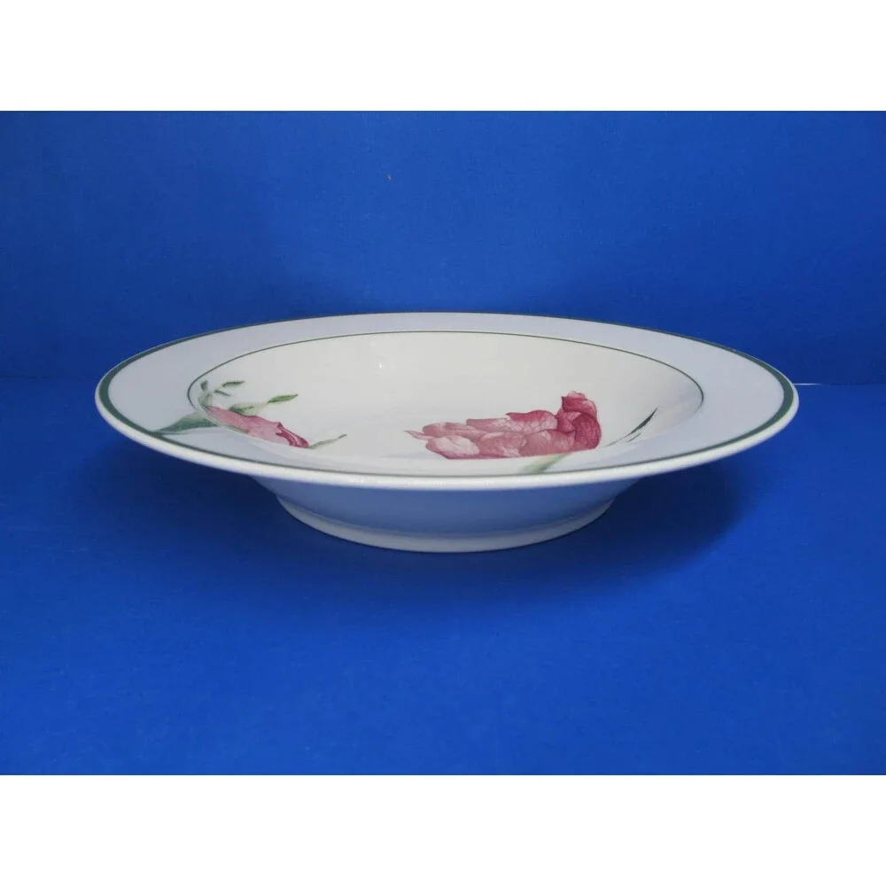 Villeroy & Boch Flora Wild Rose 7 3/4 Inch Rimmed Cereal Bowl